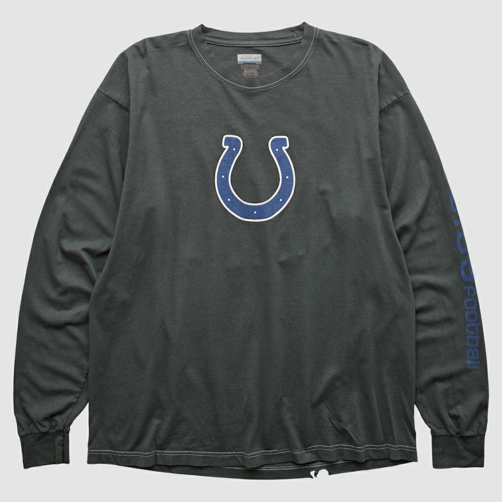Indianapolis Colts Reebok 2000s Long Sleeve T-shirt - Charcoal Vintage discount