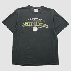 Pittsburgh Steelers 2000s T-shirt - Black Vintage discount