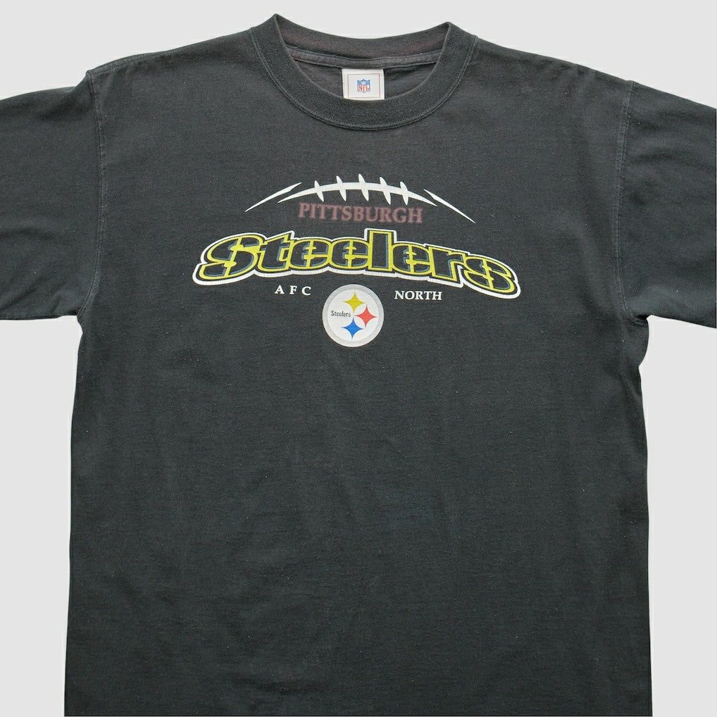 Pittsburgh Steelers 2000s T-shirt - Black Vintage discount