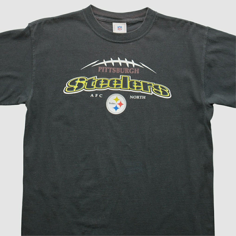 Pittsburgh Steelers 2000s T-shirt - Black Vintage discount