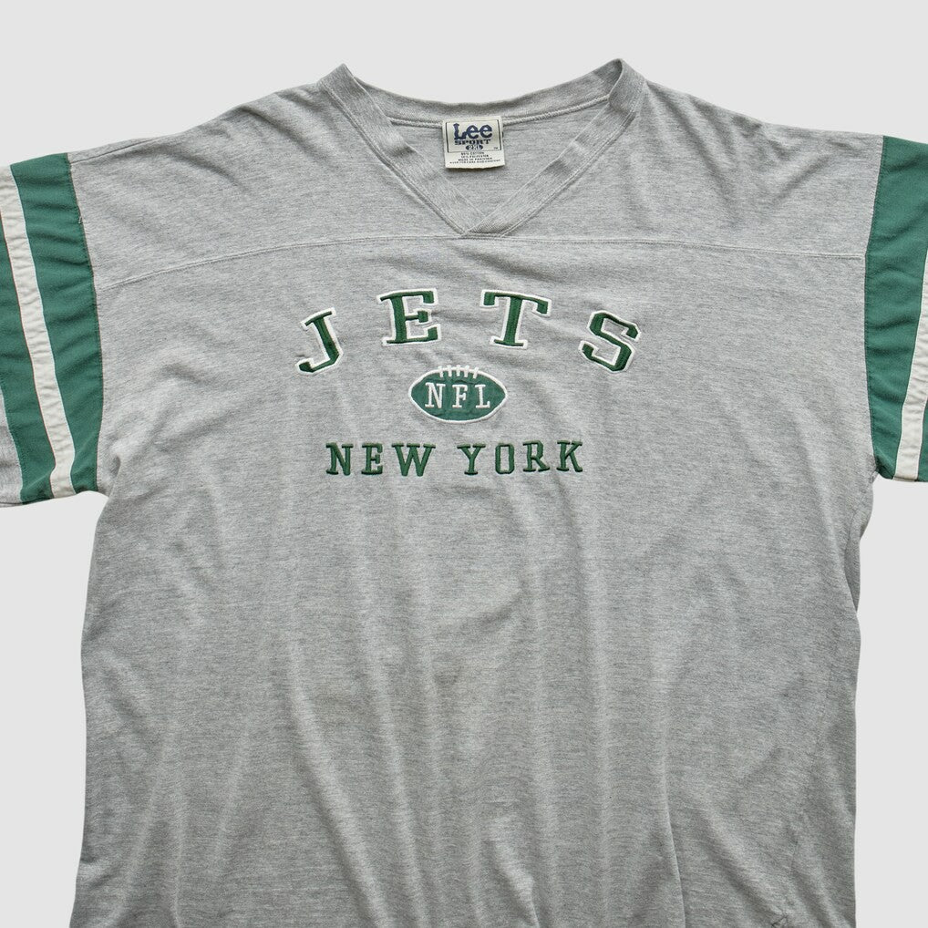 New York Jets Lee Sport 90s T-shirt - Gray Vintage discount