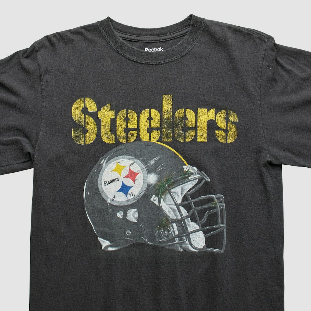 Pittsburgh Steelers Reebok 2010s Long Sleeve T-shirt - Black Vintage discount