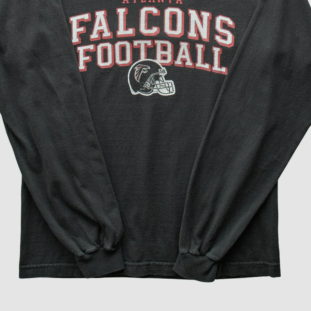 Atlanta Falcons Reebok 2000s Long Sleeve T-shirt - Black Vintage on sale