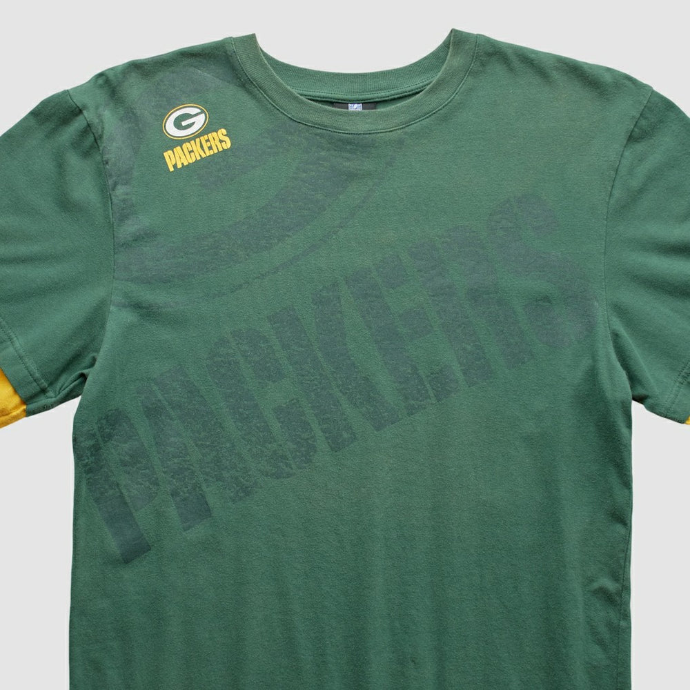 Green Bay Packers NFL 2010s Long Sleeve T-shirt - Green Vintage cheap