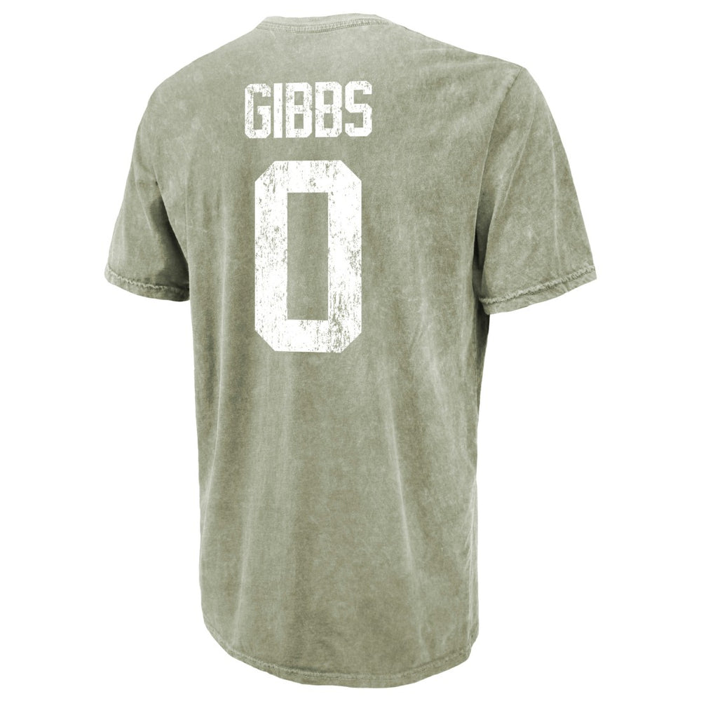 Jahmyr Gibbs Detroit Lions Majestic Threads Mineral Wash Name & Number T-Shirt - Moss Green sale