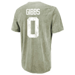 Jahmyr Gibbs Detroit Lions Majestic Threads Mineral Wash Name & Number T-Shirt - Moss Green sale