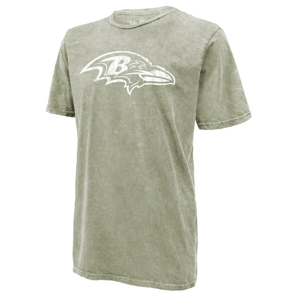Lamar Jackson Baltimore Ravens Majestic Threads Mineral Wash Name & Number T-Shirt - Moss Green discount