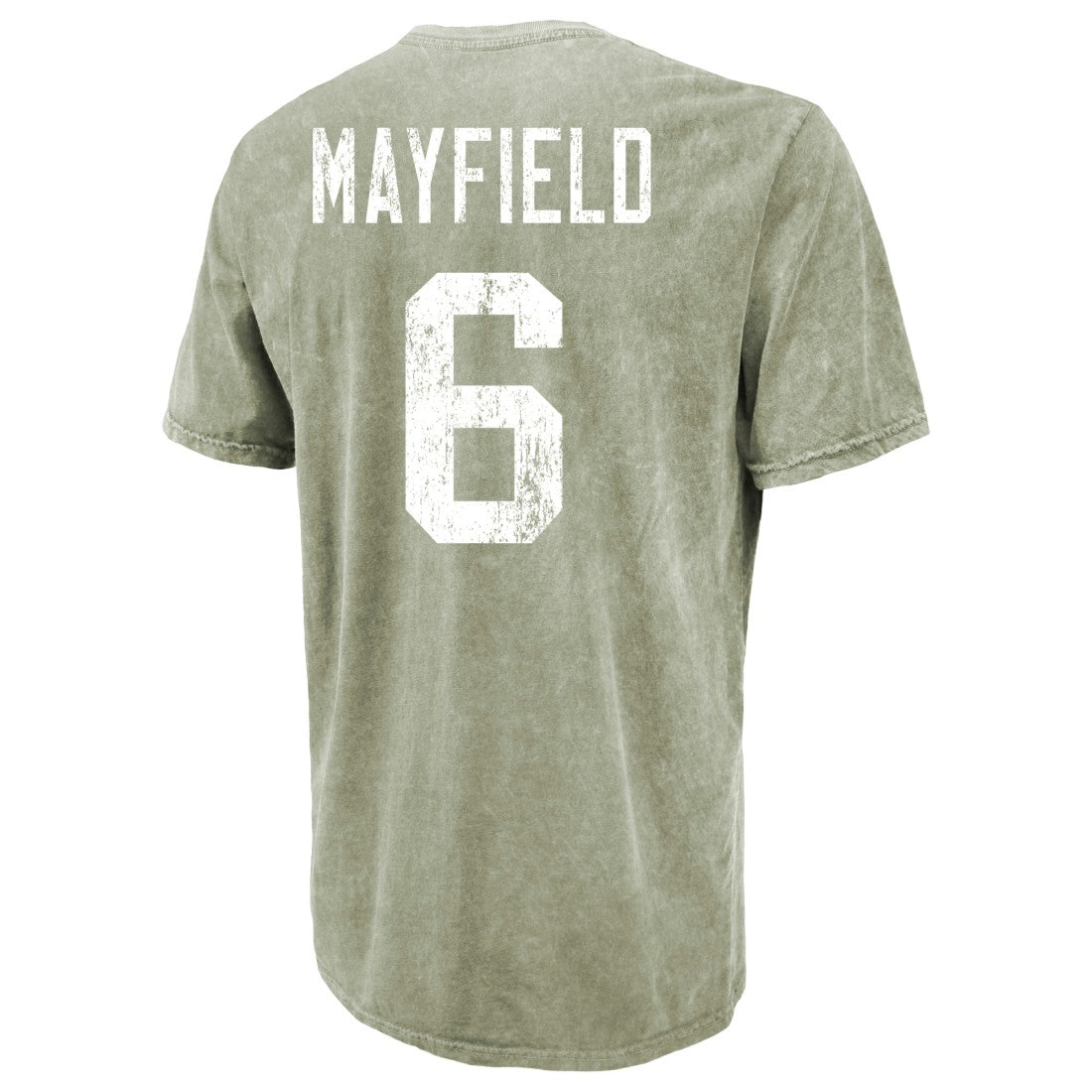 Baker Mayfield Tampa Bay Buccaneers Majestic Threads Mineral Wash Name & Number T-Shirt - Moss Green online