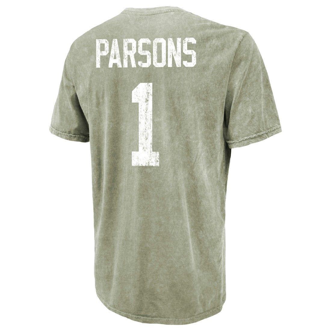 Micah Parsons Green Bay Packers Majestic Threads Mineral Wash Name & Number T-Shirt - Moss Green online