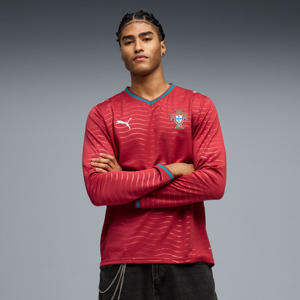 Portugal National Team 2026 Home Replica Long Sleeve Jersey - Red sale
