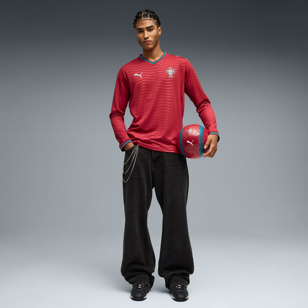 Portugal National Team 2026 Home Replica Long Sleeve Jersey - Red sale