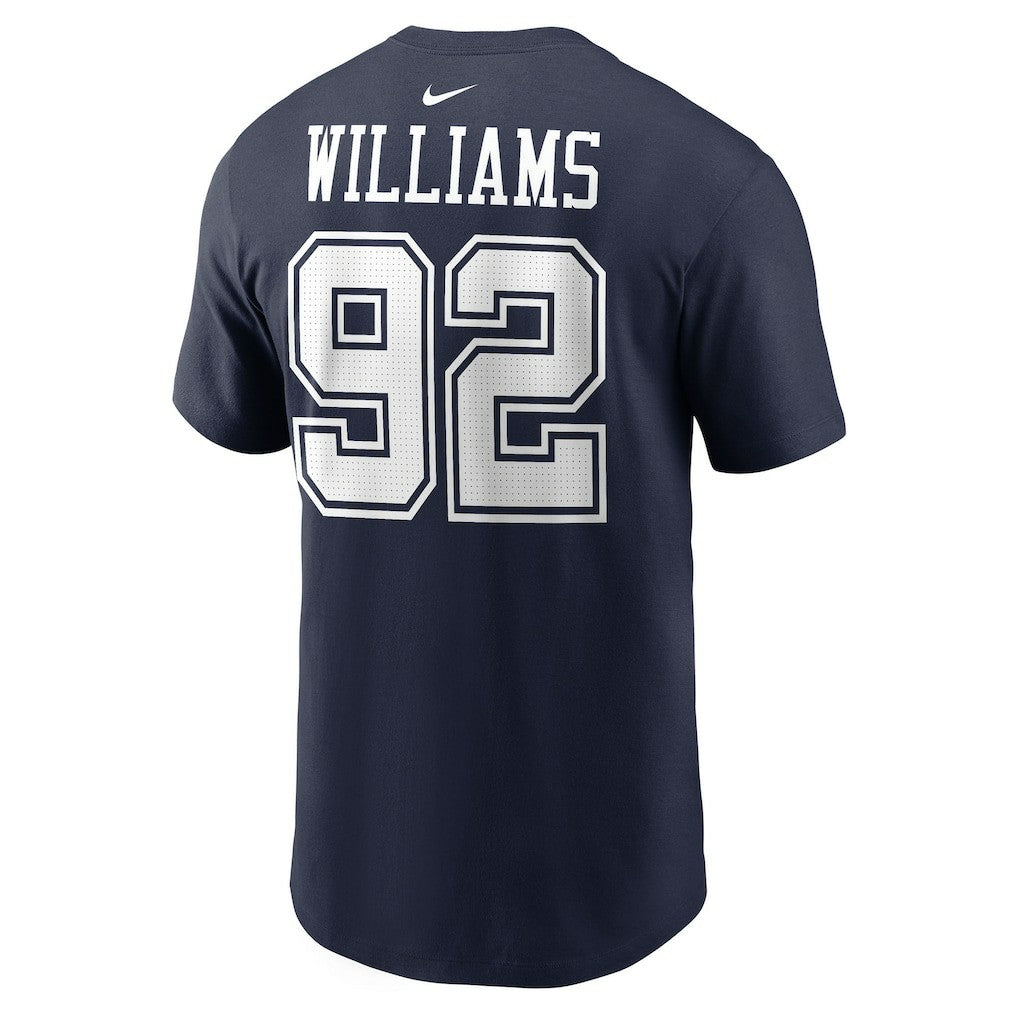 Quinnen Williams Dallas Cowboys Player Name & Number T-Shirt - Navy on sale