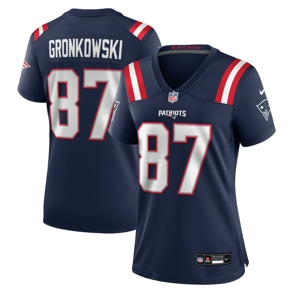 Rob Gronkowski New England Patriots Women's Team Retired Player Game Jersey - Navy for sale
