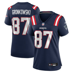 Rob Gronkowski New England Patriots Women's Team Retired Player Game Jersey - Navy for sale