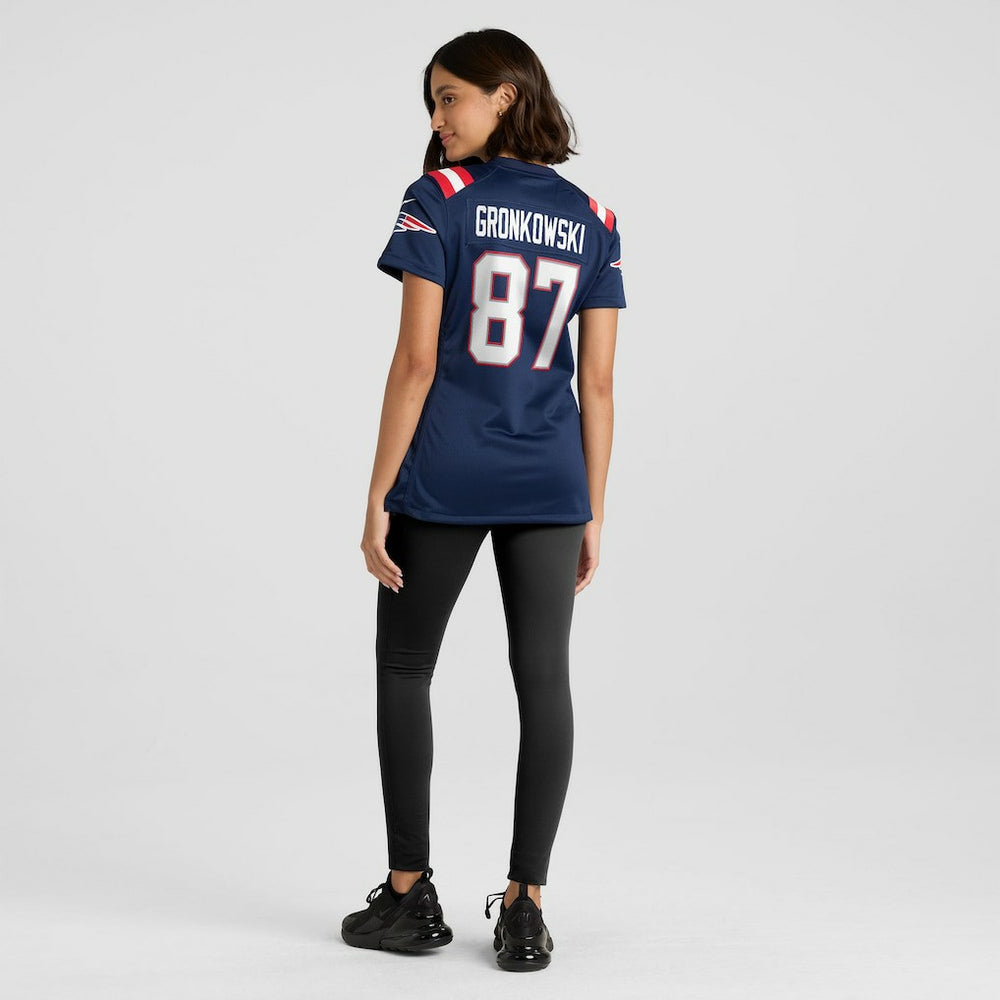 Rob Gronkowski New England Patriots Women's Team Retired Player Game Jersey - Navy for sale
