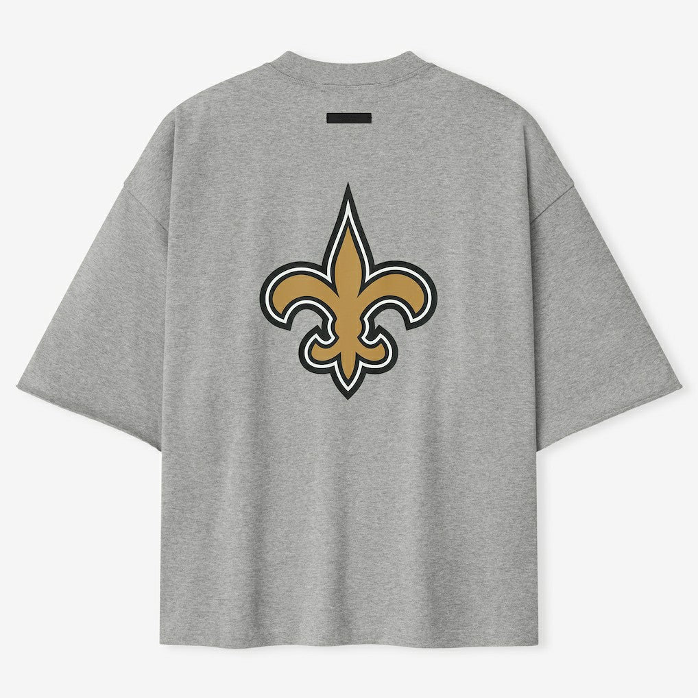 New Orleans Saints Fear of God x NFL Unisex 3/4-Sleeve T-Shirt - Heather Gray cheap