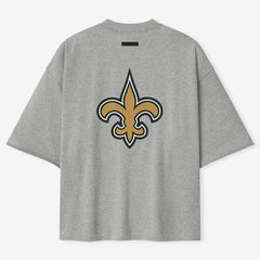 New Orleans Saints Fear of God x NFL Unisex 3/4-Sleeve T-Shirt - Heather Gray cheap