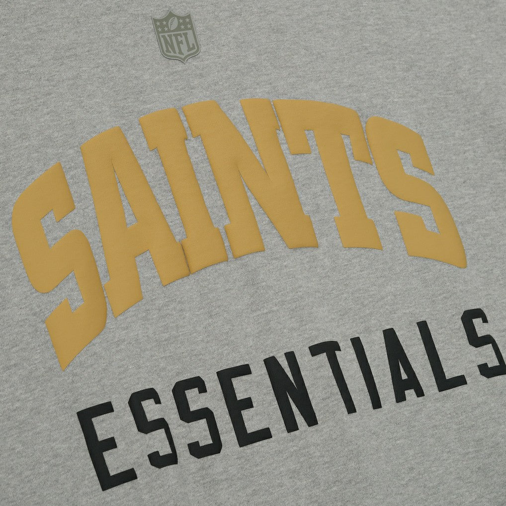New Orleans Saints Fear of God x NFL Unisex 3/4-Sleeve T-Shirt - Heather Gray cheap