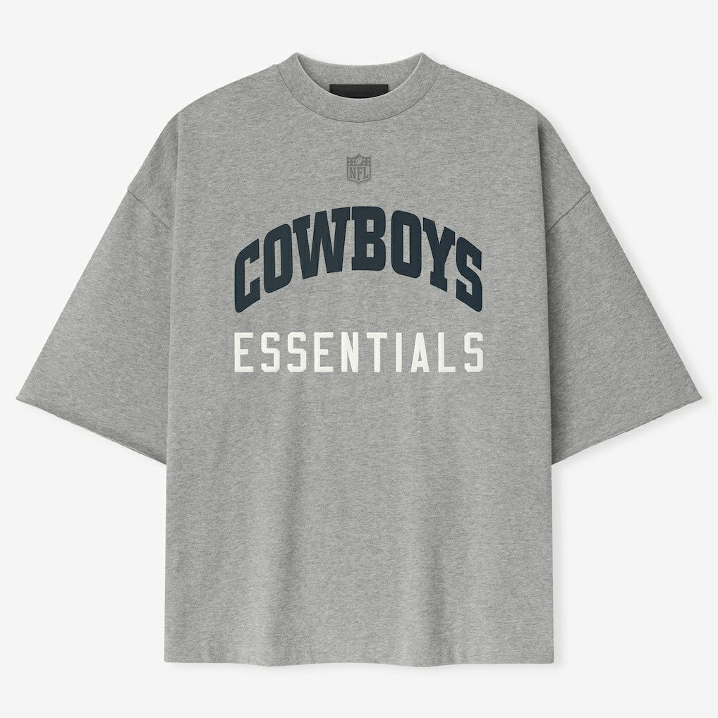 Dallas Cowboys Fear of God x NFL Unisex 3/4-Sleeve T-Shirt - Heather Gray for sale