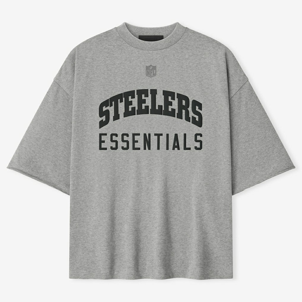 Pittsburgh Steelers Fear of God x NFL Unisex 3/4-Sleeve T-Shirt - Heather Gray on sale