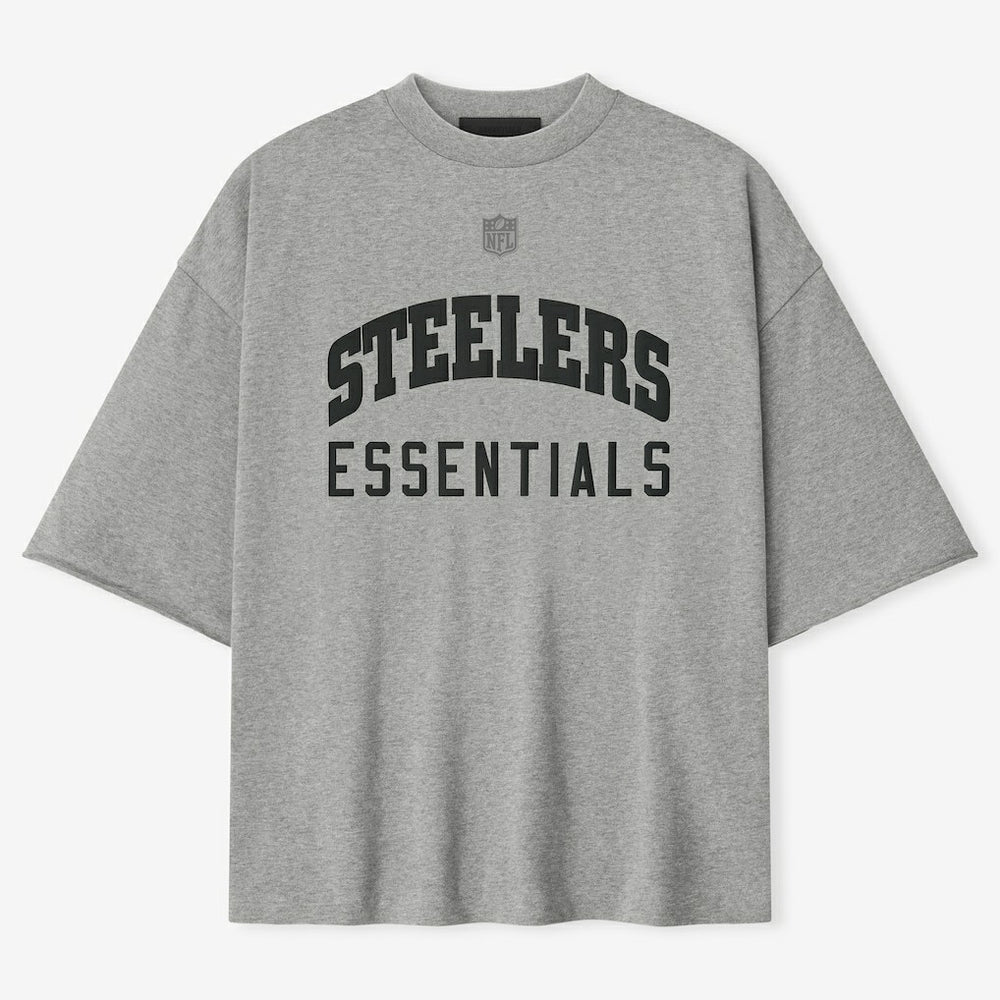 Pittsburgh Steelers Fear of God x NFL Unisex 3/4-Sleeve T-Shirt - Heather Gray on sale