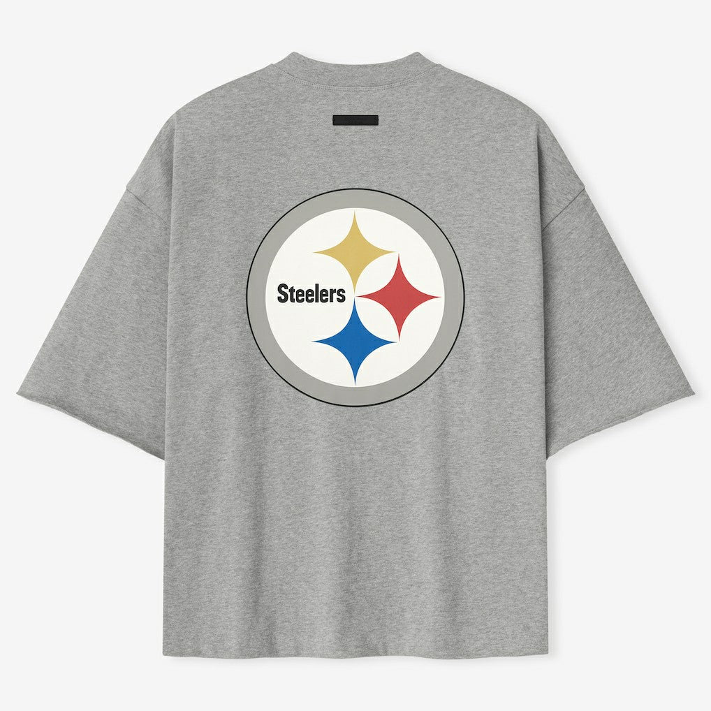 Pittsburgh Steelers Fear of God x NFL Unisex 3/4-Sleeve T-Shirt - Heather Gray on sale