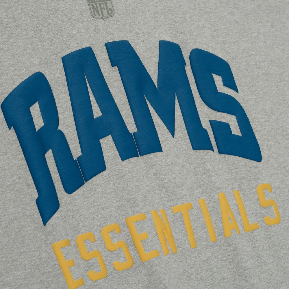 Los Angeles Rams Fear of God x NFL Unisex 3/4-Sleeve T-Shirt - Heather Gray on sale