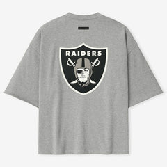 Las Vegas Raiders Fear of God x NFL Unisex 3/4-Sleeve T-Shirt - Heather Gray discount