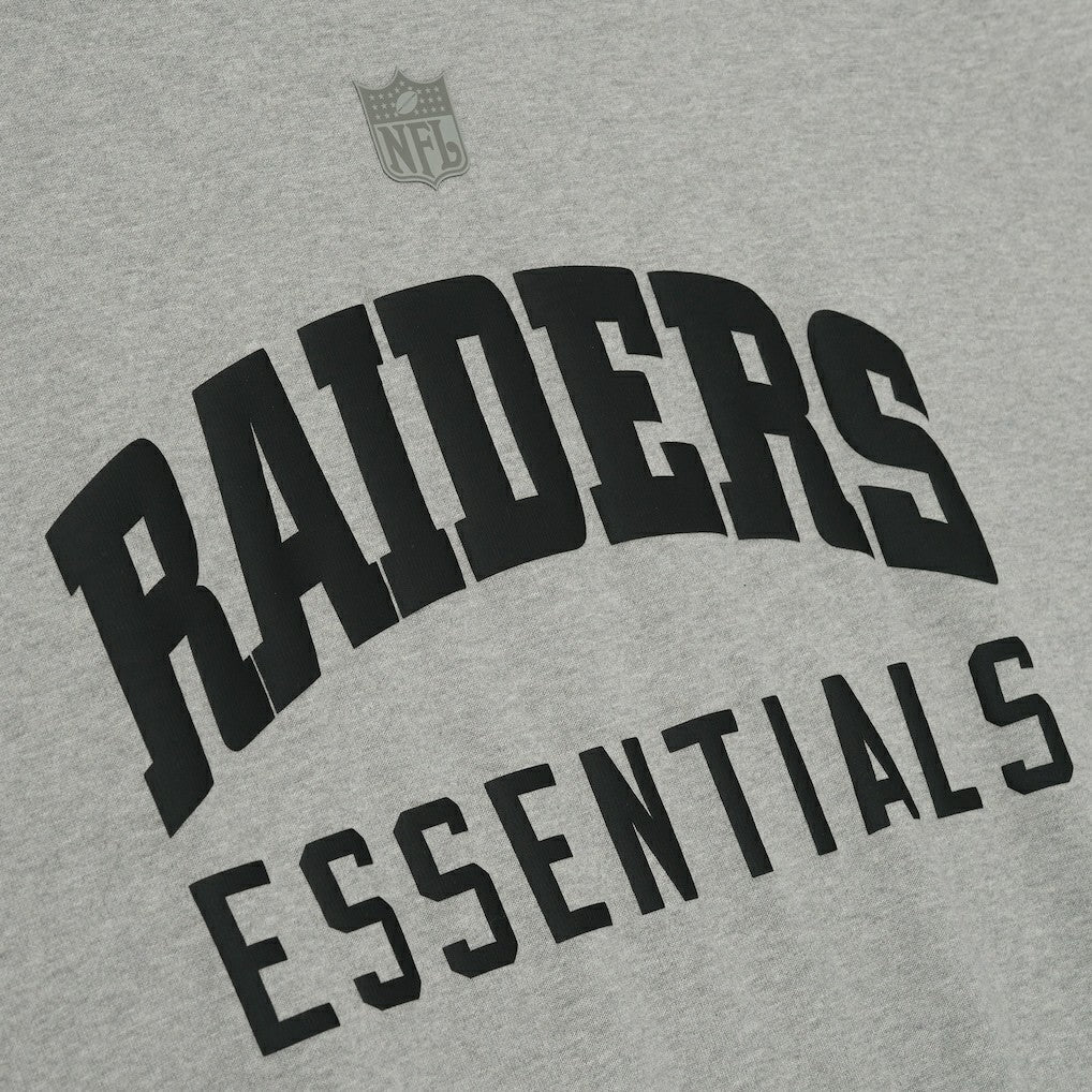 Las Vegas Raiders Fear of God x NFL Unisex 3/4-Sleeve T-Shirt - Heather Gray discount