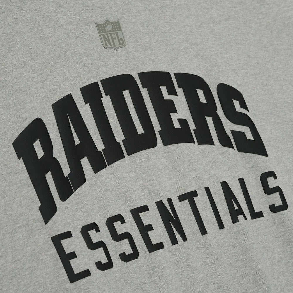 Las Vegas Raiders Fear of God x NFL Unisex 3/4-Sleeve T-Shirt - Heather Gray discount