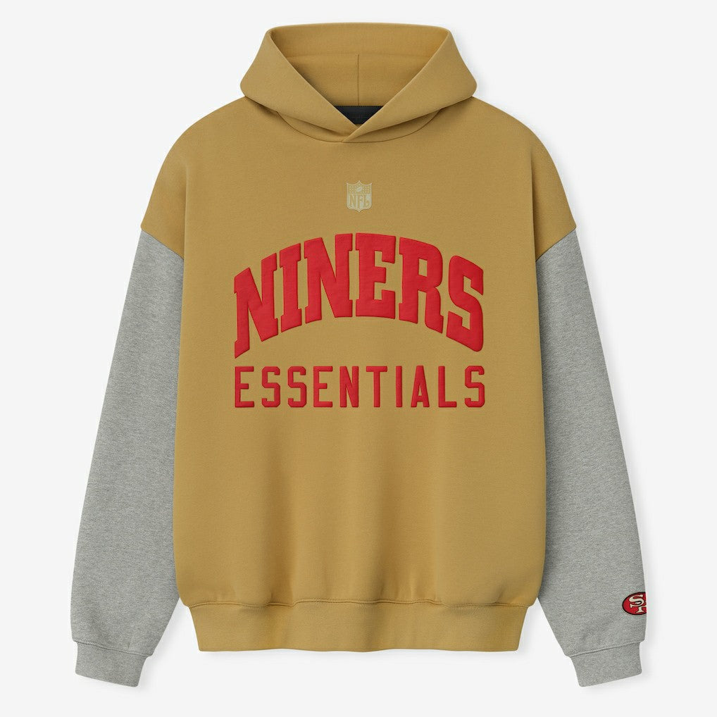 San Francisco 49ers Fear of God x NFL Unisex Sport Hoodie - Gold/Heather Gray on sale