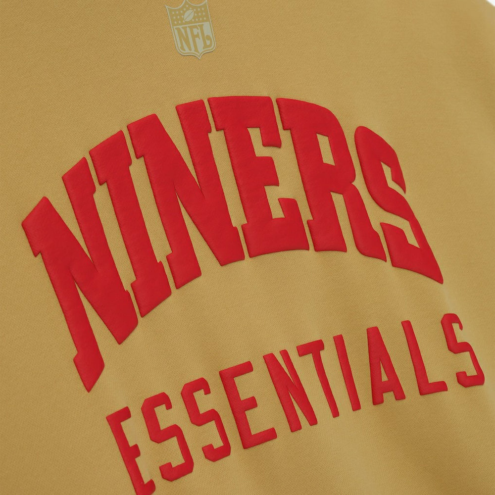 San Francisco 49ers Fear of God x NFL Unisex Sport Hoodie - Gold/Heather Gray on sale