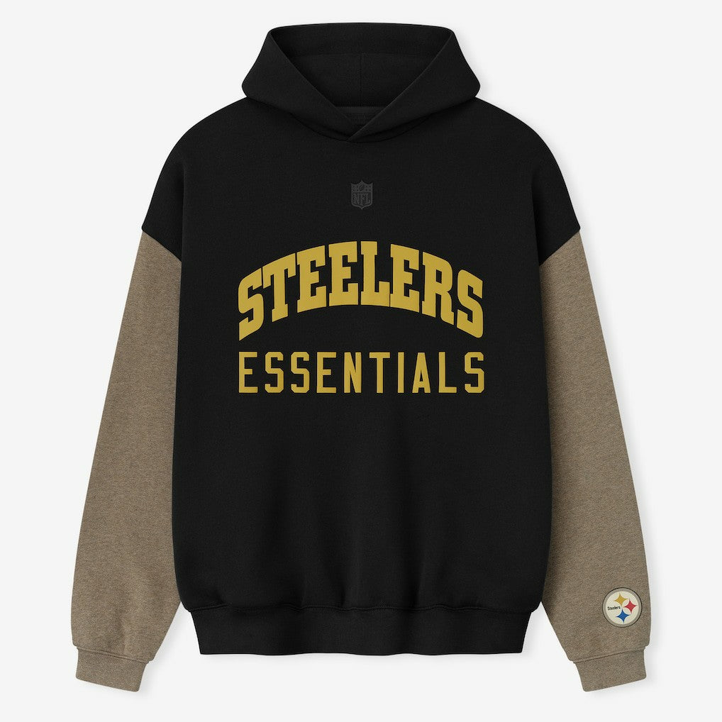 Pittsburgh Steelers Fear of God x NFL Unisex Sport Hoodie - Black/Walnut discount