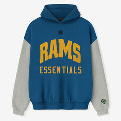Los Angeles Rams Fear of God x NFL Unisex Sport Hoodie - Royal/Heather Gray for sale