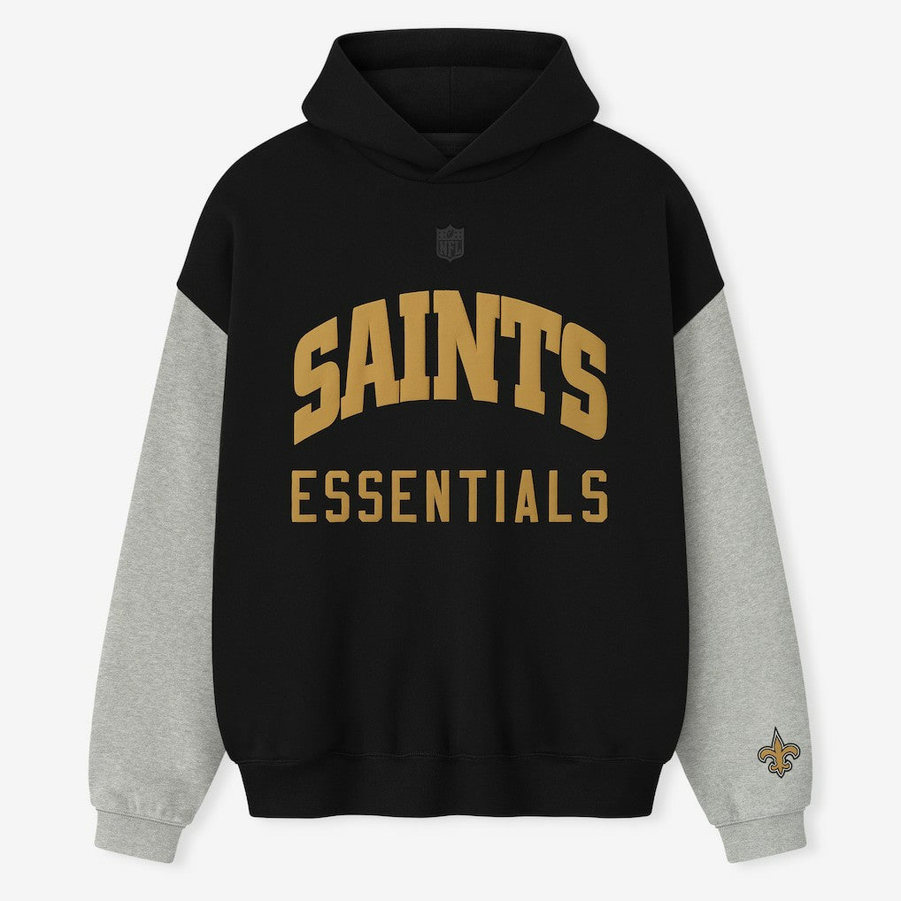 New Orleans Saints Fear of God x NFL Unisex Sport Hoodie - Black/Heather Gray cheap