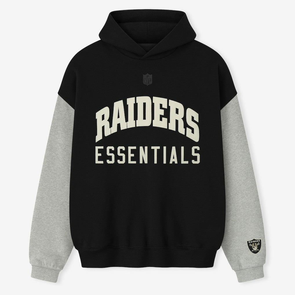 Las Vegas Raiders Fear of God x NFL Unisex Sport Hoodie - Black/Heather Gray for sale
