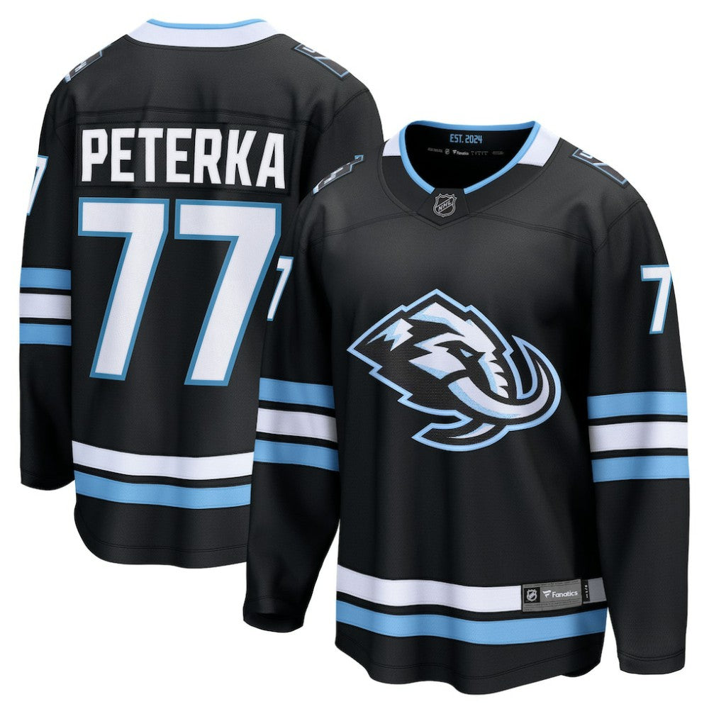 JJ Peterka Utah Mammoth Fanatics Home Breakaway Jersey - Black Jerseys