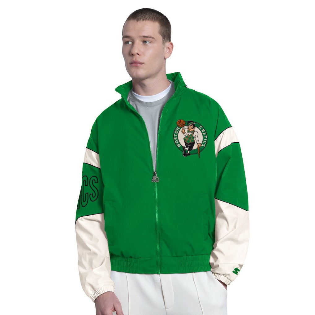 Boston Celtics Starter The Gust Full-Zip Hooded Jacket - Green on sale