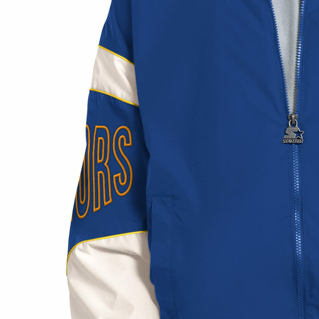Golden State Warriors Starter The Gust Full-Zip Hooded Jacket sale - Royal on sale