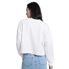 San Antonio Spurs G-III 4Her by Carl Banks Women's Bleachers Cropped French Terry Sweatshirt - White online