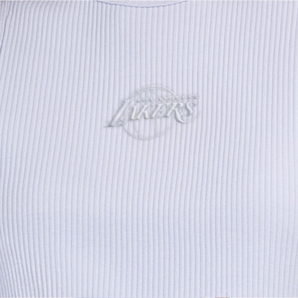 Los Angeles Lakers Starter Women's Pastel Ribbed Tank Top - Blue outlet