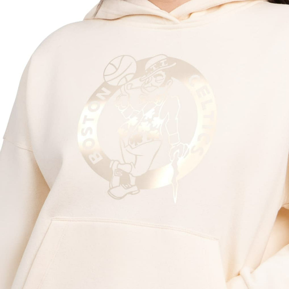 Boston Celtics Starter Women's Pastel Relaxed Hoodie - Cream outlet