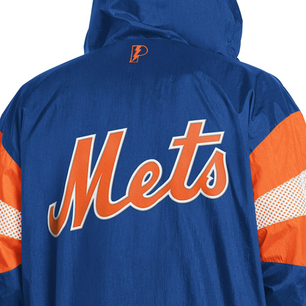 New York Mets Pro Player Legacy Lightweight Full-Zip Hooded Jacket Royal/Orange