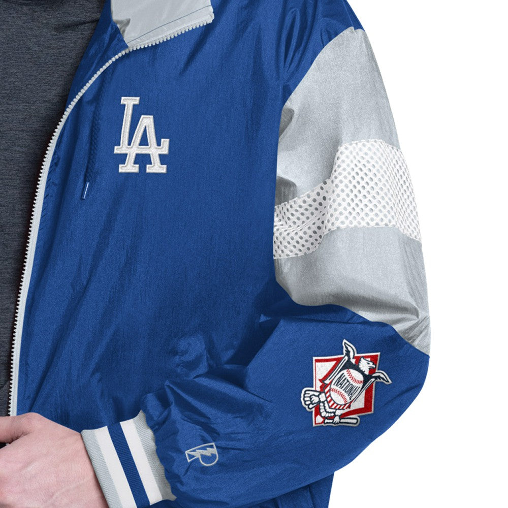 Los Angeles Dodgers Pro Player Legacy Lightweight Full-Zip Hooded Jacket Royal/Gray