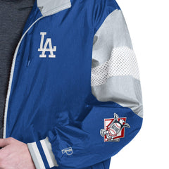 Los Angeles Dodgers Pro Player Legacy Lightweight Full-Zip Hooded Jacket Royal/Gray
