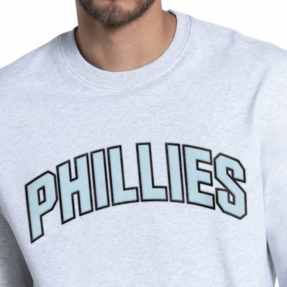 Philadelphia Phillies Starter Face of Ice Blue French Terry Sweatshirt Gray