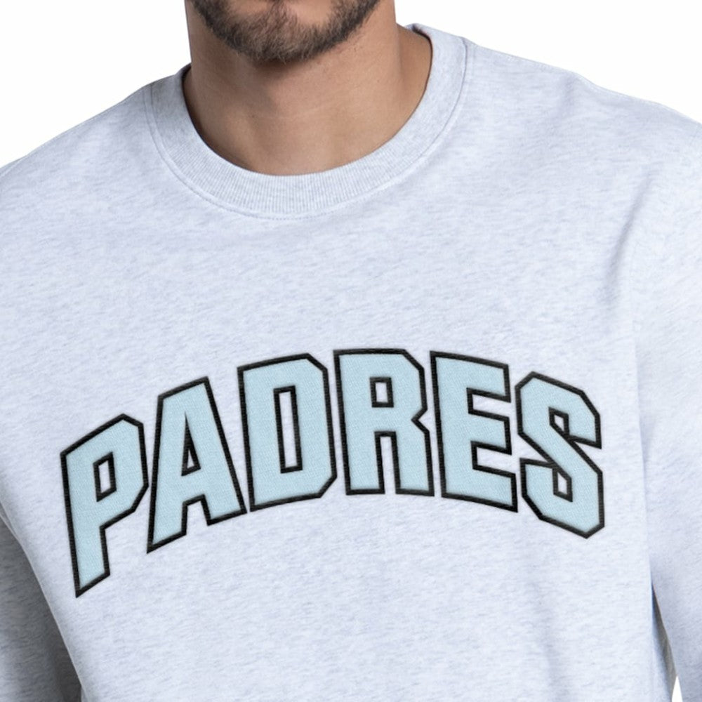 San Diego Padres Starter Face of Ice Blue French Terry Sweatshirt Gray