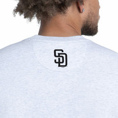 San Diego Padres Starter Face of Ice Blue French Terry Sweatshirt Gray