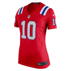 Drake Maye New England Patriots Women's Alternate Game Jersey - Red online