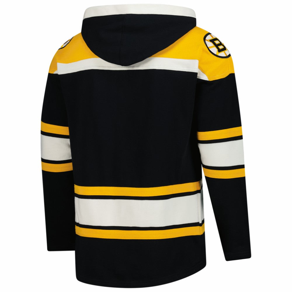Boston Bruins '47 Superior Lacer Hoodie - Black Hoodies